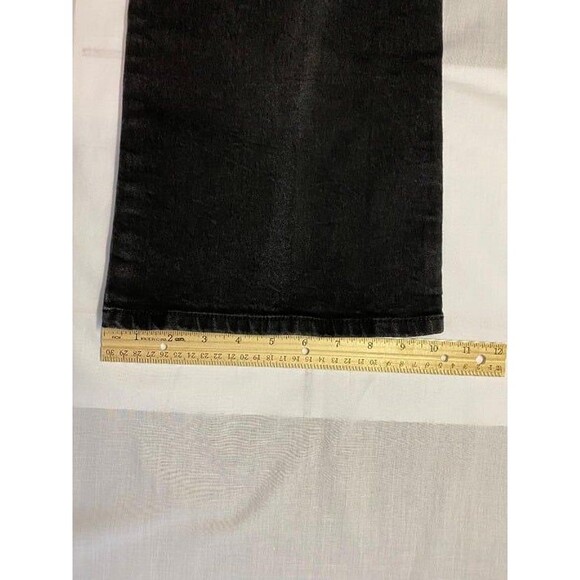 Black Jeans 42 x 29 ENZO 5 pockets Stretch Boot Cut - Picture 8 of 12